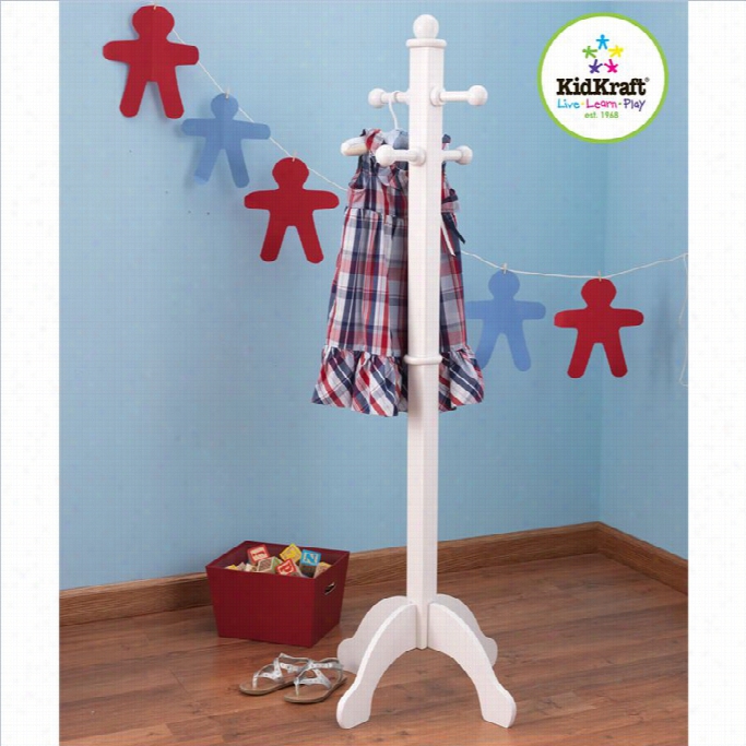 Kidkeaft Deluxe Clothes Pole In White