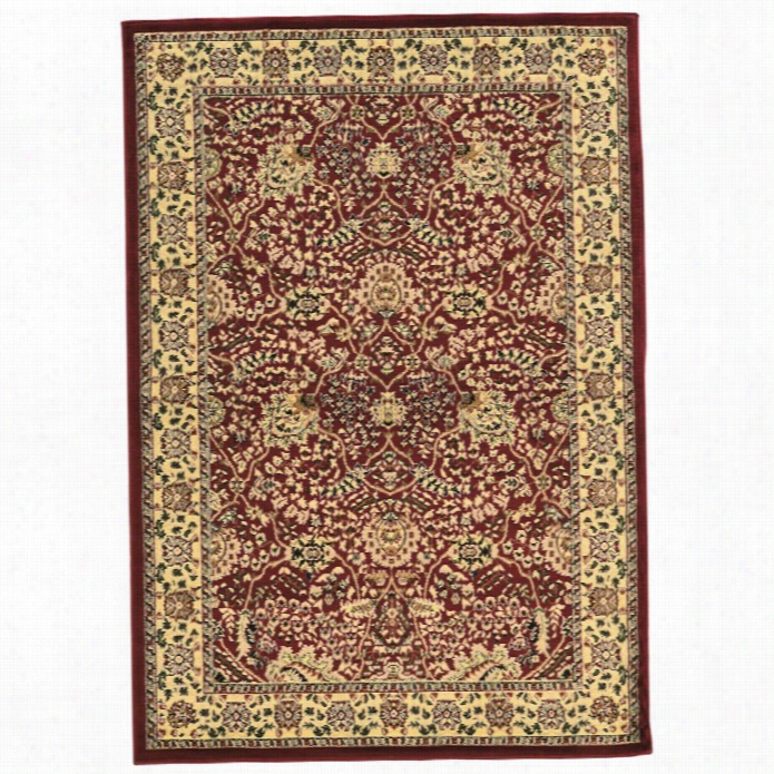 Linon Eleagnce Zeigler 8' X 10' Rug In Red