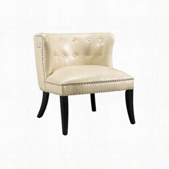 Linon Saphire Accent Chair  In Cream