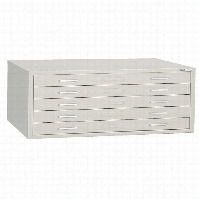 May1ine C-files 5 Drawer Flat Files Metal Cabinet-gray