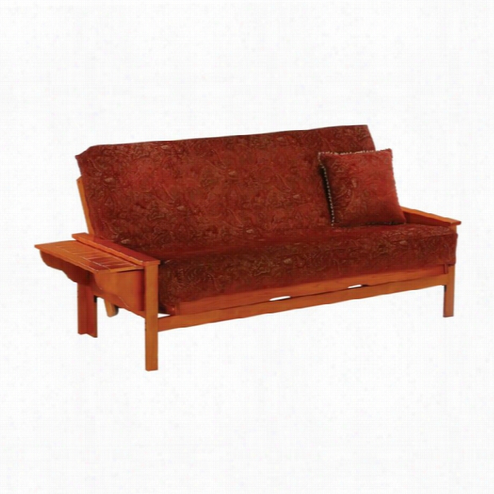 Niggt And Day Seaattle Full Forest Futon Frame In Teak