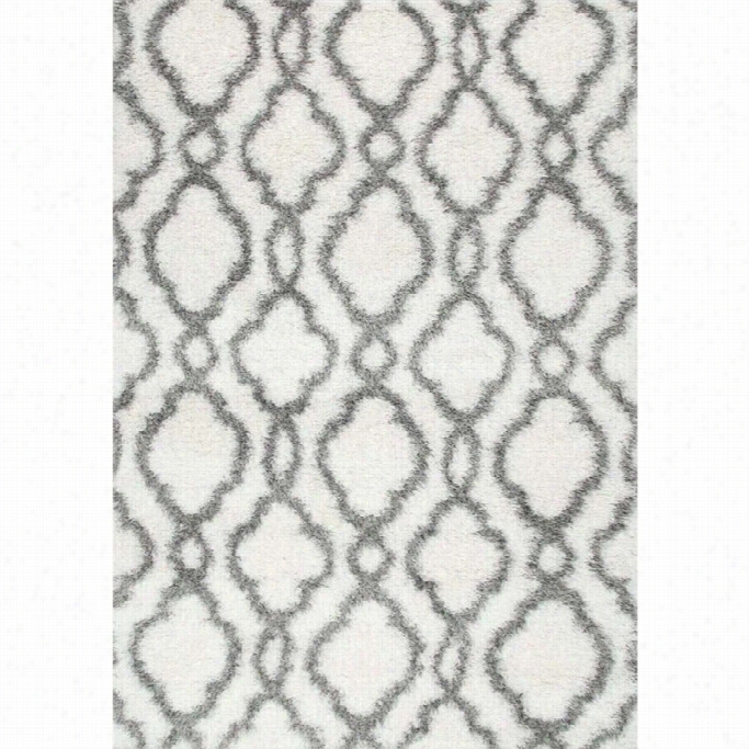 Nuloom 8' X1 0' Slyvia   Shaggy Rug In White