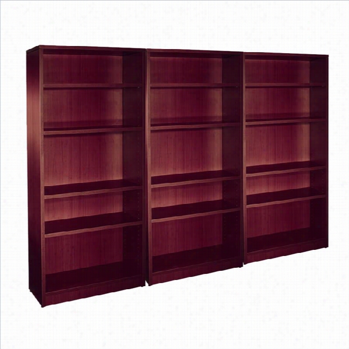 Offices  To Go 4 Shoal Wall Bookcase In American Maogany