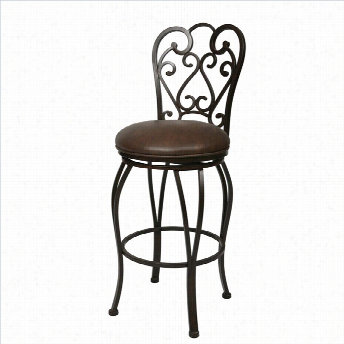 Pastel Furniture Magnolia 30 Swivel Bar Stool In Coffee