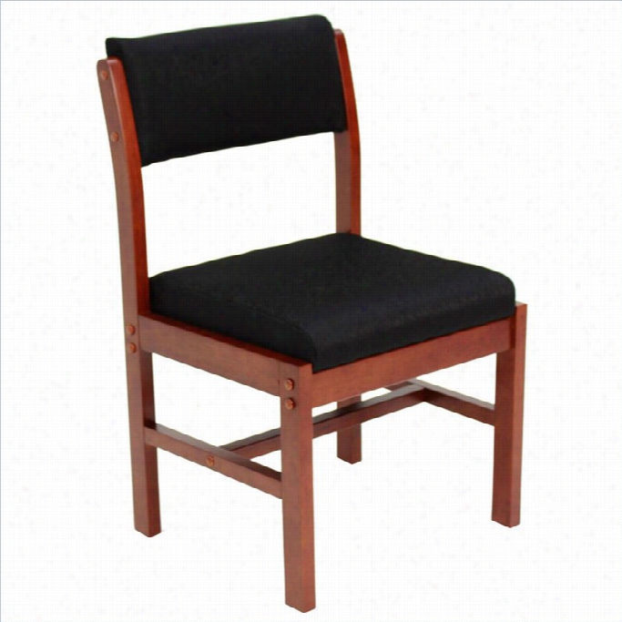 Regency Belcion Leg Base Sidr Guest Chair In Chwry And Black
