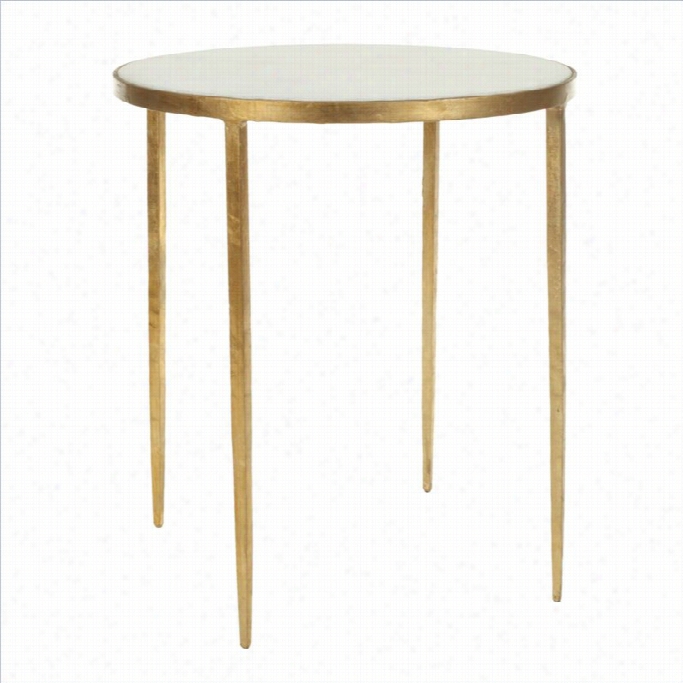 Safavieh Anita Marble Accent Table In White
