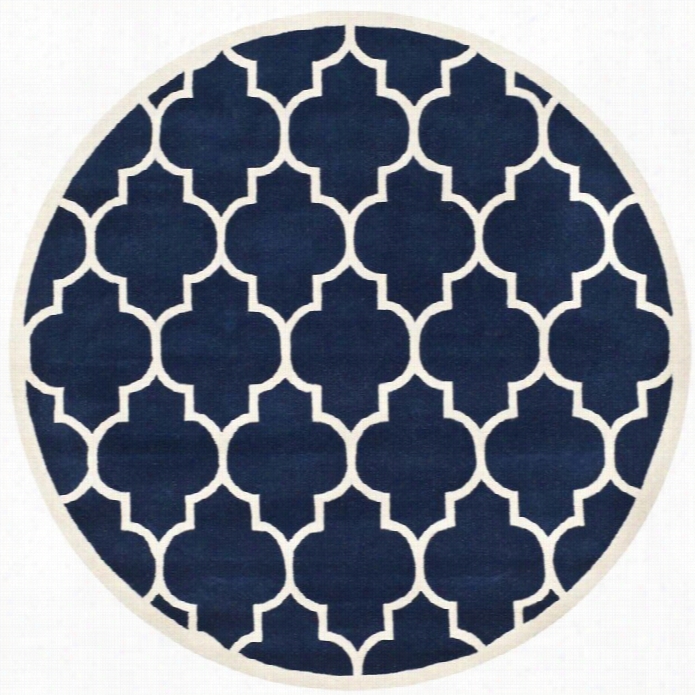 Safavieh Chatham Dark Blue Contemporaryrug - Round 8'9