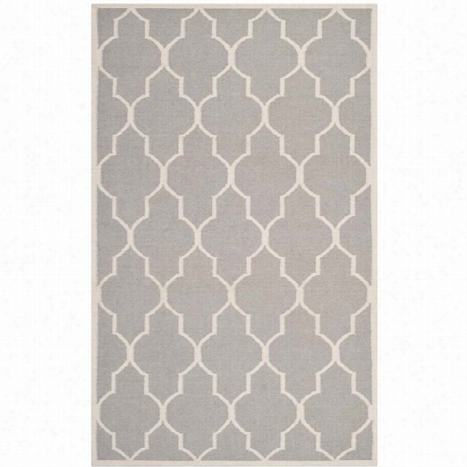 Safavieh Dhurries Dark Grey Contemporary Rg - 9' X 12'