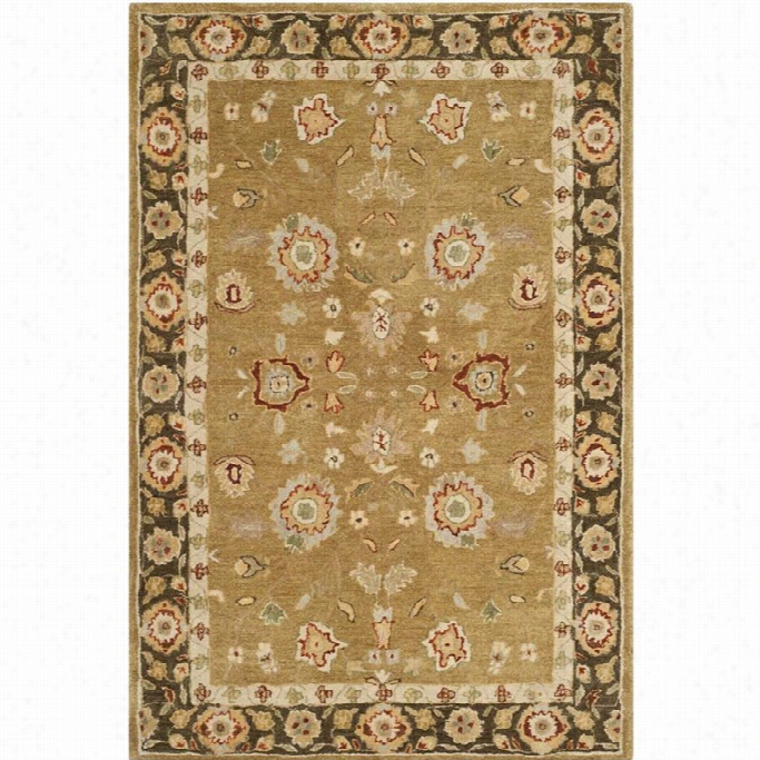 Safaveh Taj Mahal Gold Traditional Rug - 4' X 6'