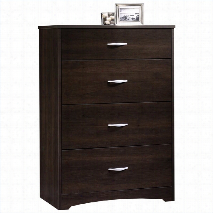 Sauder Beginnings 4 Drzwer Ches Tt I Ncinnamon Cherry Finish