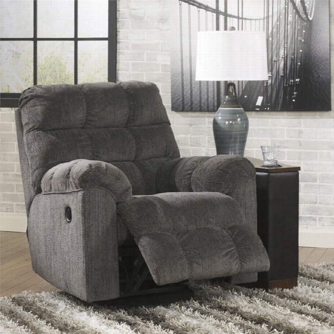 Signature Design By Ashley Furniture Acieona Microfiber Swive Lrocker Recliner In Slte