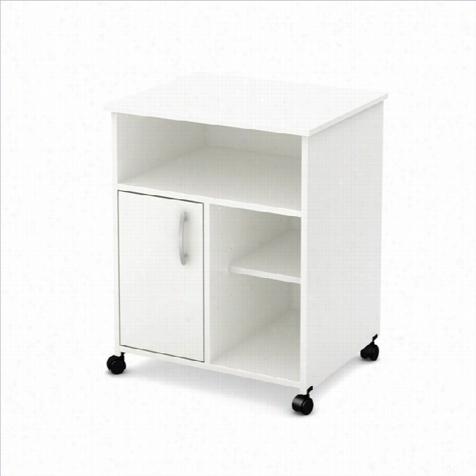 South Shore Axess Collction Printer Stand Pure White