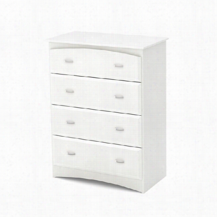 Southh Shorei Magine 4 Drawer Chest In Pure White