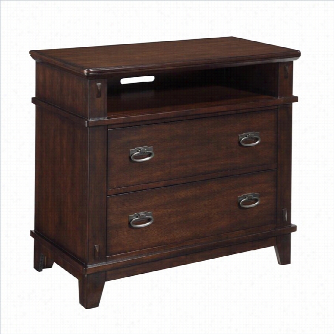 Criterion Furniture Sonoma 2 Drawer Tv Chest In Dark Brwon