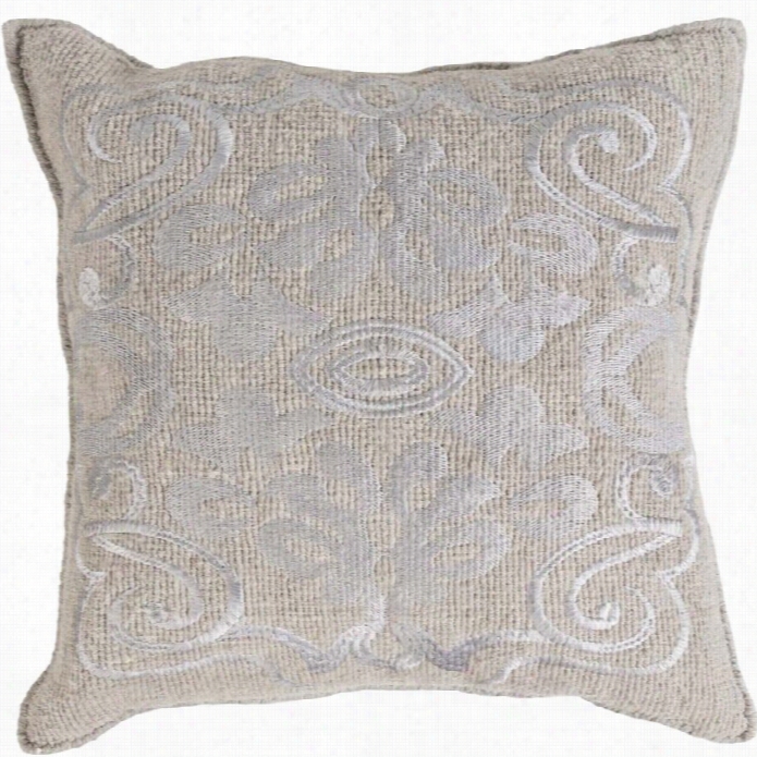 Surya Adeline Poly Fill 20 Four-sided Figure  Pillow In Moss And Gray