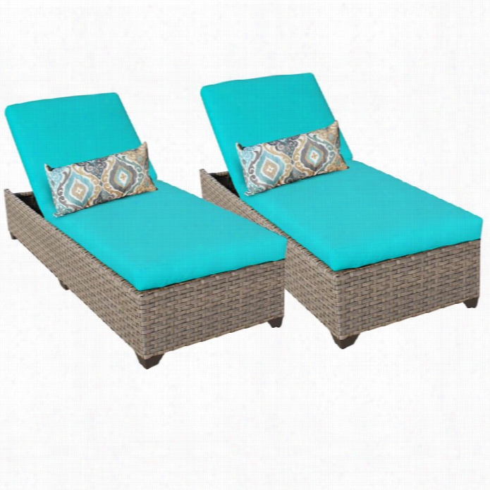 Tkc Monterey Wickkr Patio Lounges In Aruba (placed Of 2)