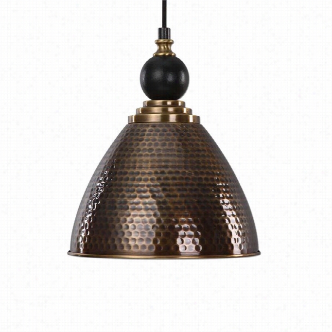 Uttermos  Adastra 1 Light Antqiue Brass Pendant