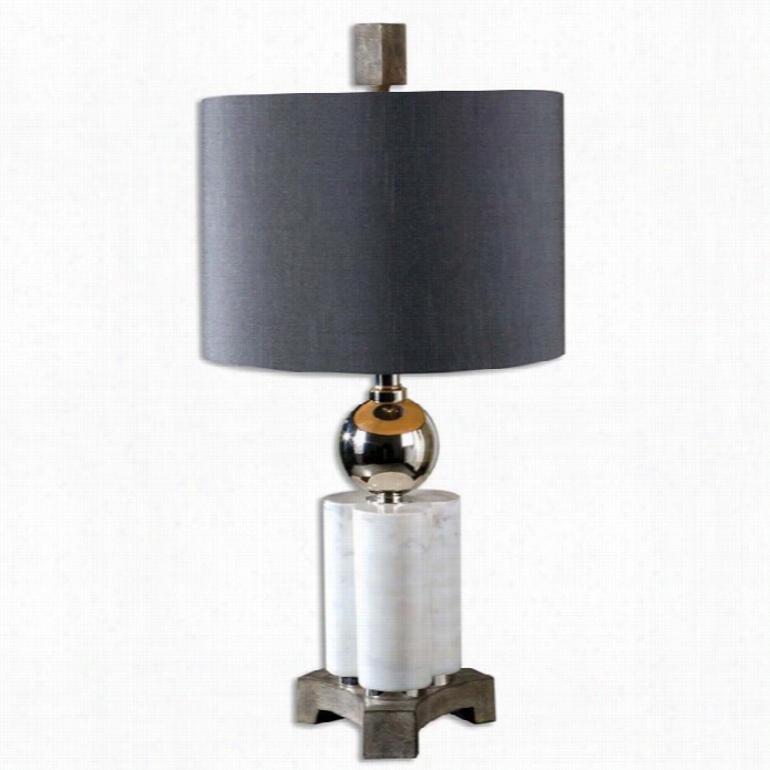 Uttermost Dantoni White Alahaster Table Lamp