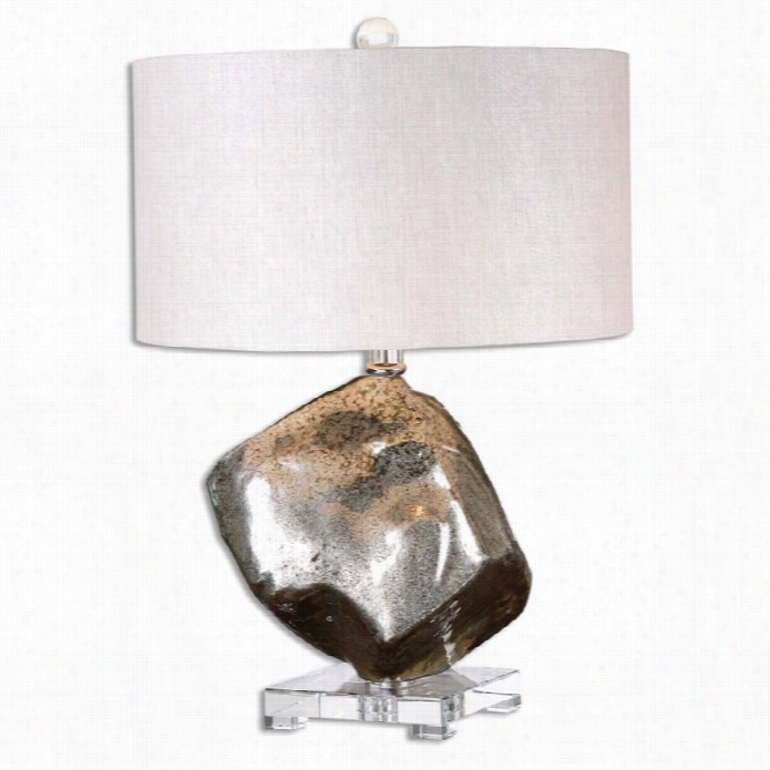 Uttermost Everly Silver  Glass Table Lamp