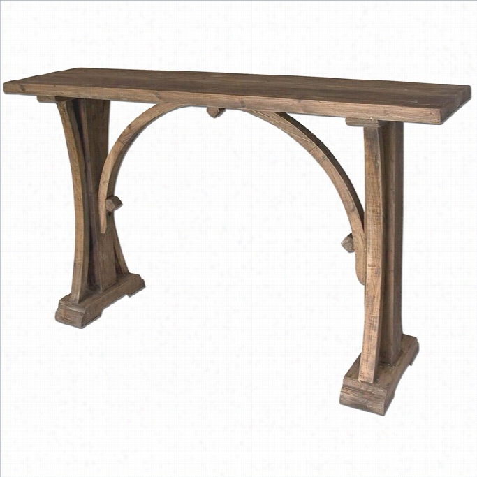 Uttermos T Genessis Wood Console Table In Natualr Sun Bleached