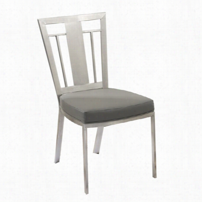 Armen Living Cleo  Contemporary Dining Chair In Gray (setof 2)