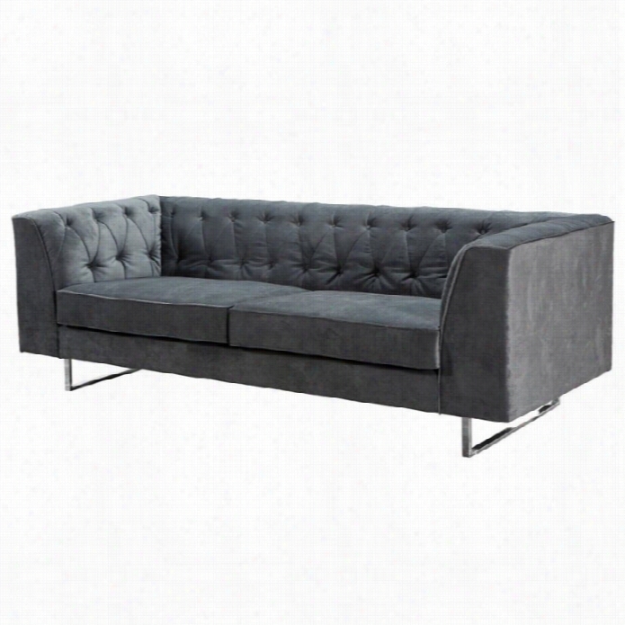 Armen Living Troika Sofa  In Chacroal