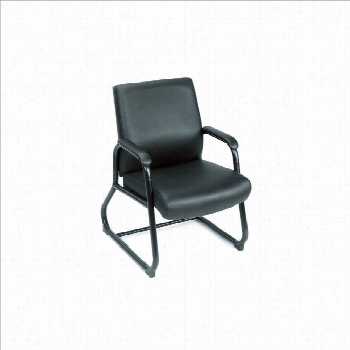 Boss Office Products Caressoft Executive Visitor Chair With Sled Base