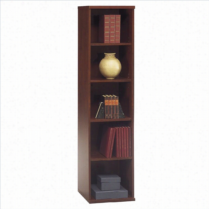 Bush Bbf Series C 18w 5-shelf Bookcase In Hansen Cherry