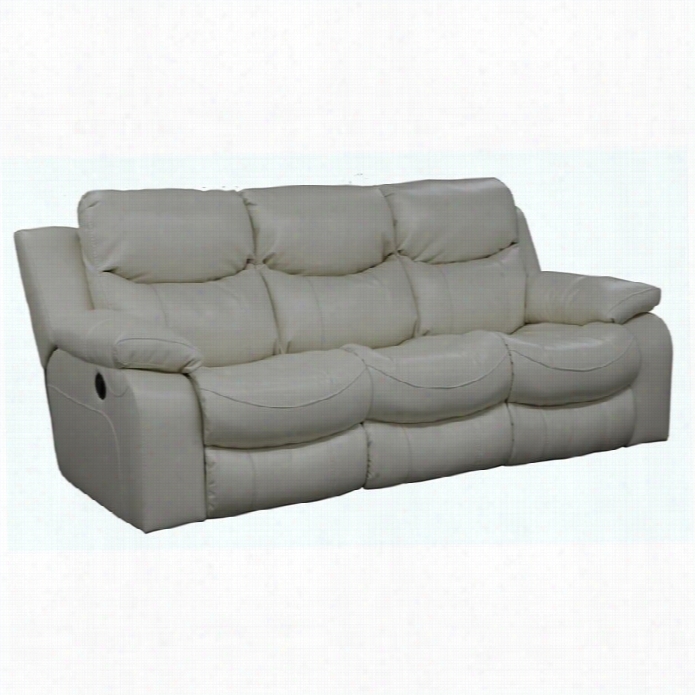 Catnapper Catalina Leather Reclining Sofa In Ice
