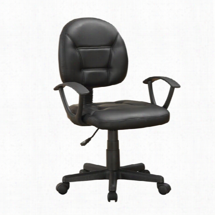 Coaster Leatherette Office Chair In  Black