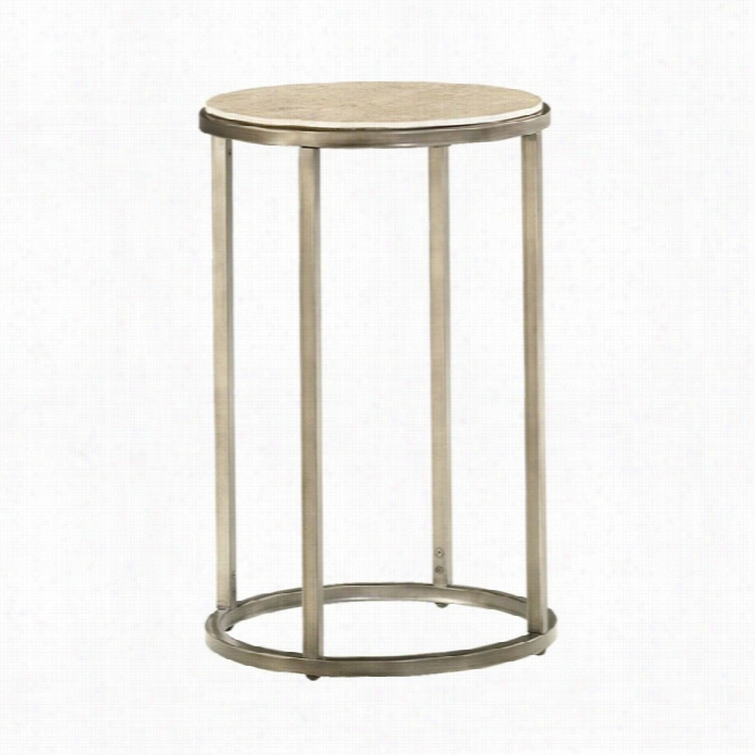 Hammary Modern Basics Rund End Table In Textured Bronze