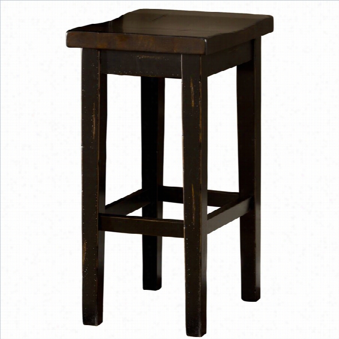 Hilksdale Killar Ney 26 Counter Stool In Blcak And Brown (set Of 2)