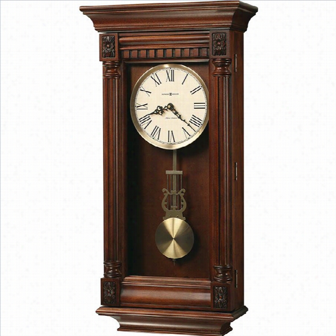 Howard Miller Lewisburg Wall Clock In Tscany Cherry Finish