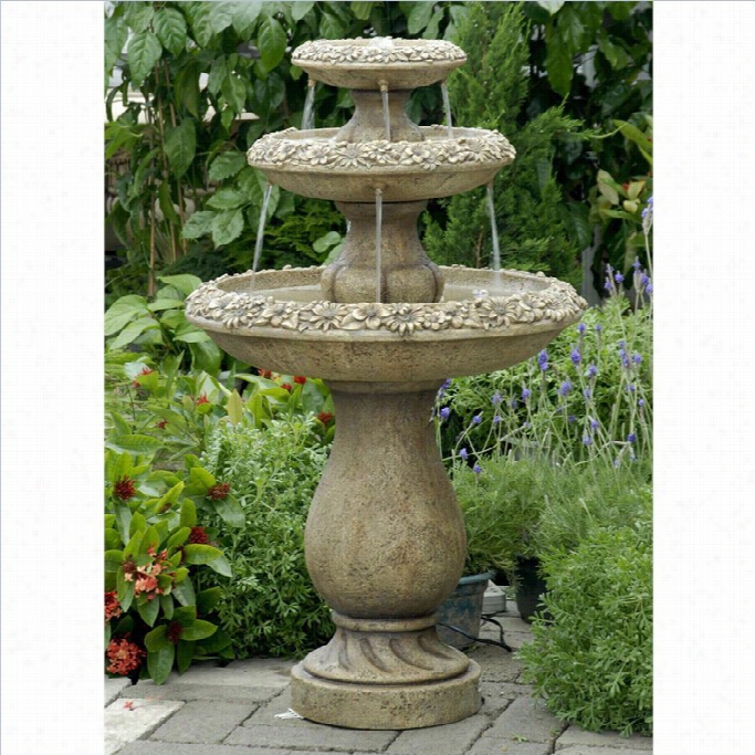 Jeco Two Tiers Outdoor Water Fountain