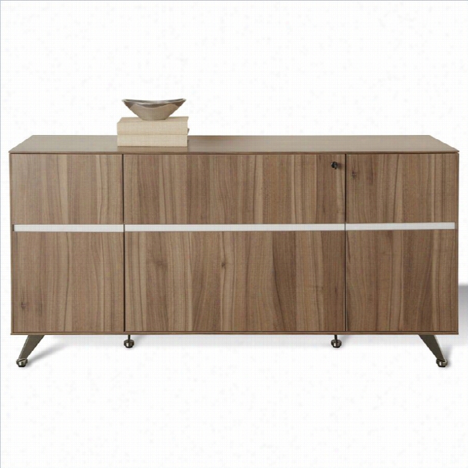 Jesper  Office 300 Collec Tion Storage Credenza In Walnut