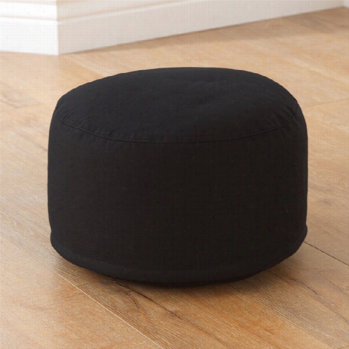 Kidkraft Round Pouf In Black