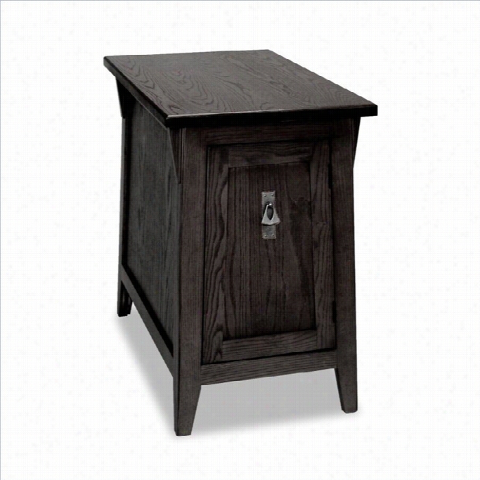 Leick Furniture Favorite Finds Mission Storage End Table In Black