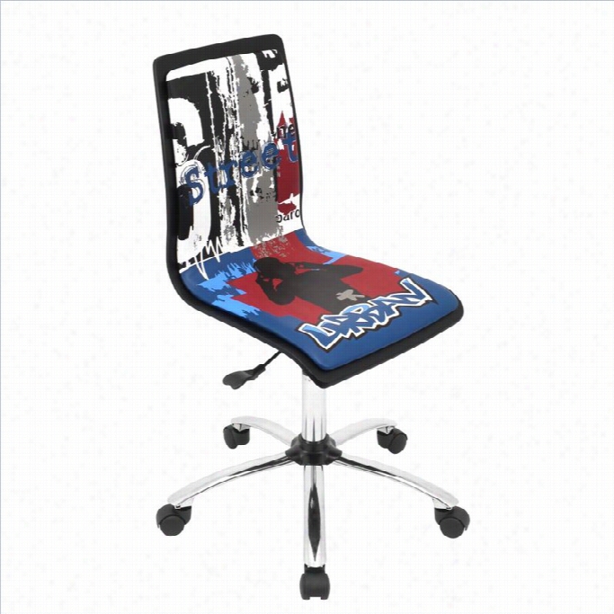 Lumisource Computerr Office Chair In Printed Graffiti