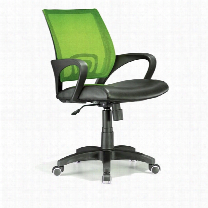 Lumisource Officer Offie Chair In Lime Green