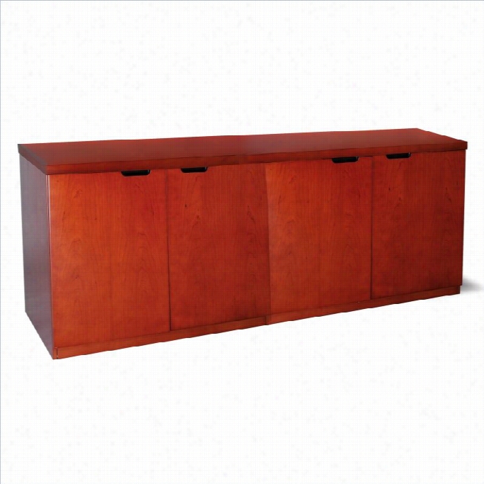 Mayline Mira 72 Hinged Door Credenza Inn Medium Cherry