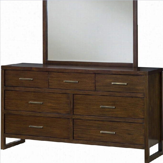 Modus Furniture Uptown Dresser In Mediumb Rown