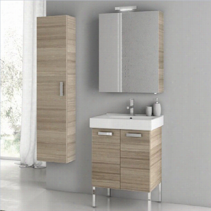 Nameek's Acf 22 Cubical Standing Bathroom Vanity Set In Larch Canapa