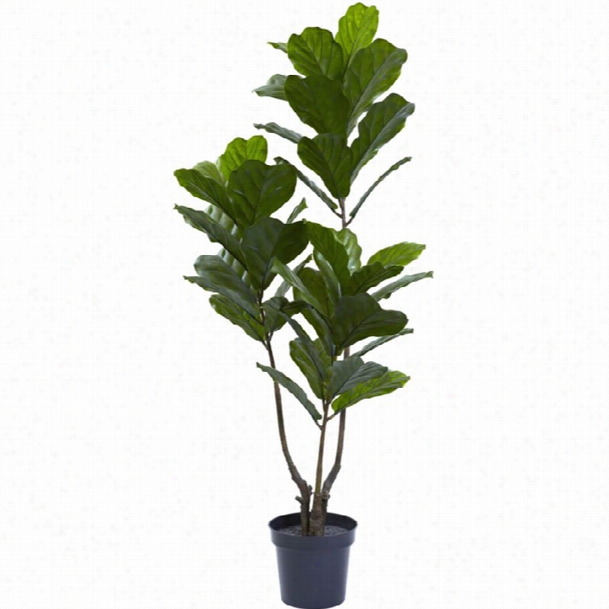 Neaarly Natural 65 Fiddle Leaf Tree Uv Resistant (indoor-outdoor)