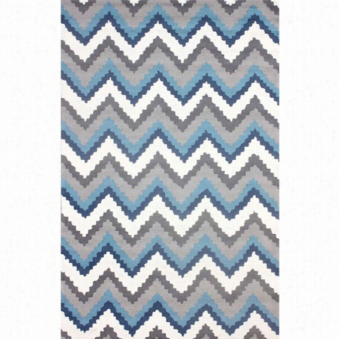 Nuloom 5' X 8' Hand Hooked Jean Area Rug In Blue Multi