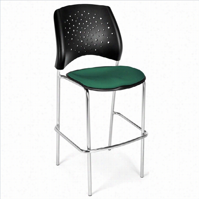 Ofm Star 31.25 Ch Rome Stool In Shamrock Green