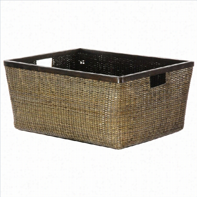 Oriental Furrniture Alrge Storage Tote In Natural