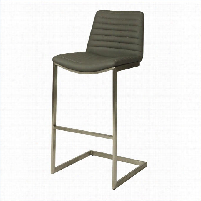 Pasrel Furnitureb Uxton Bar Stool In Gray-30 Bar Height