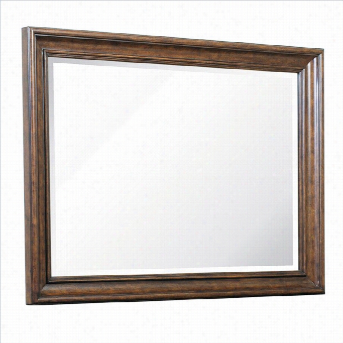 Pulaski Montgomery Mirror In Dark Wood