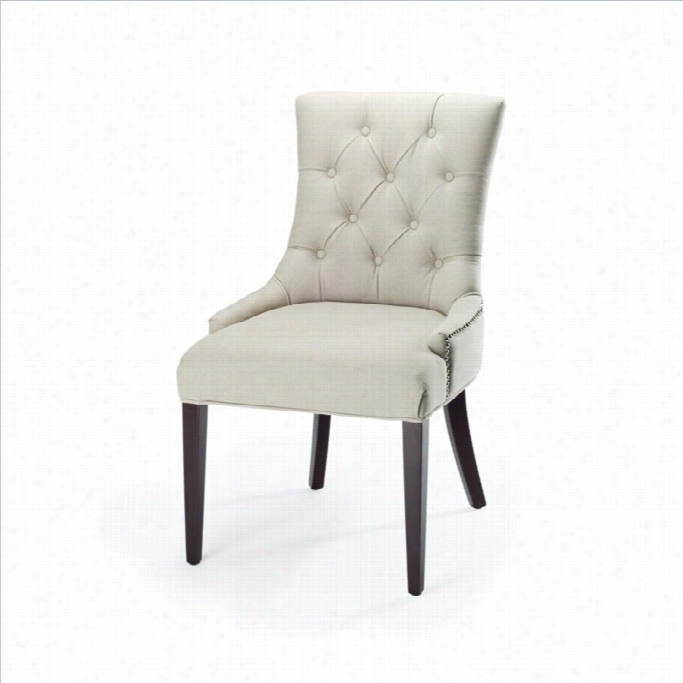 Safavieh Amnada Tufted Birch Wood Chair In Gray