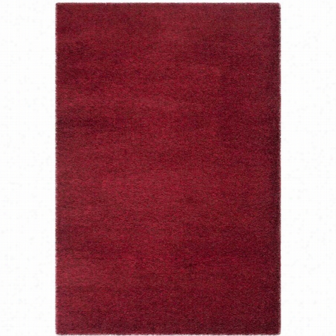 Safavieh Charlotte Shag Red Shag Rug  - 4' X 6'